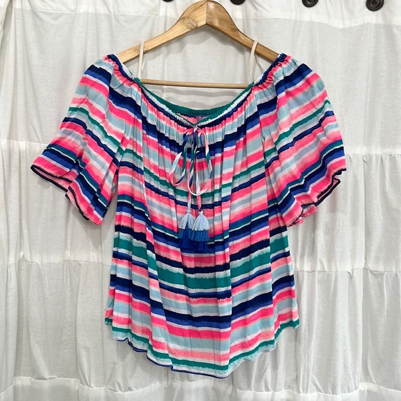 Lilly Pulitzer off shoulder top - Picture 1 of 5